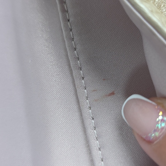 COACH KRISTIN METALLIC CHAMPAGNE SILVER LEATHER FLAP CROSSBODY SMALL BAG PURSE - Picture 10 of 13